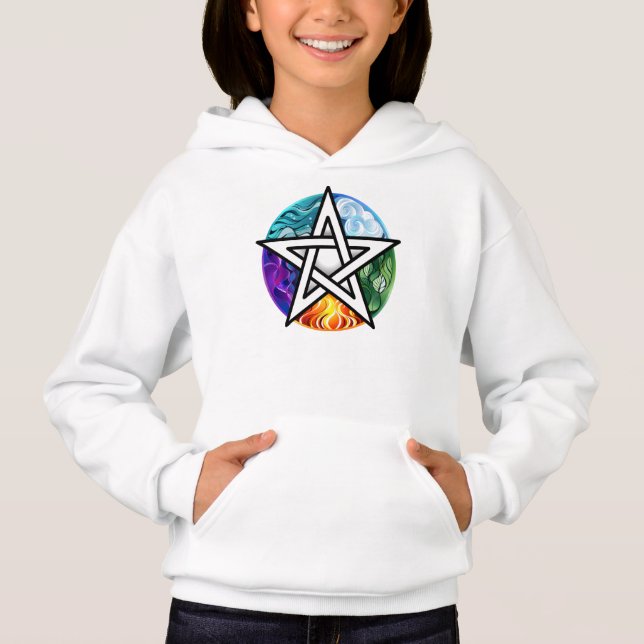 Wiccan pentagram hoodie (Front)
