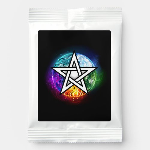 Wiccan pentagram hot chocolate drink mix