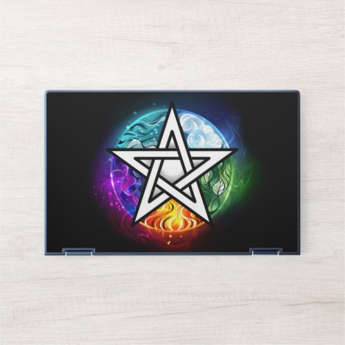 Wiccan pentagram HP laptop skin