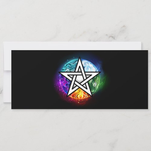 Wiccan pentagram invitation