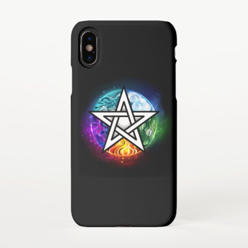Wiccan pentagram iPhone x case