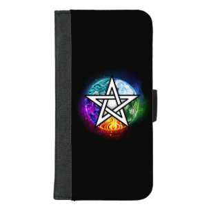 Wiccan pentagram iPhone 8/7 plus wallet case