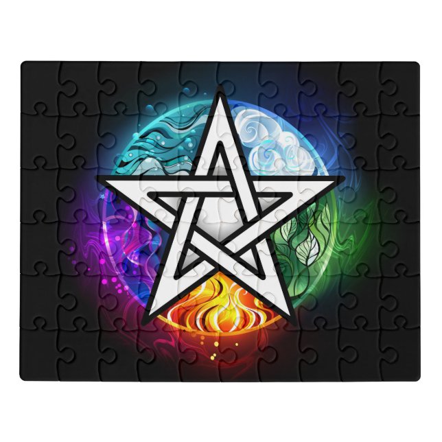 Wiccan pentagram jigsaw puzzle (Puzzle Horizontal)