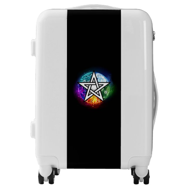 Wiccan pentagram luggage (Front)