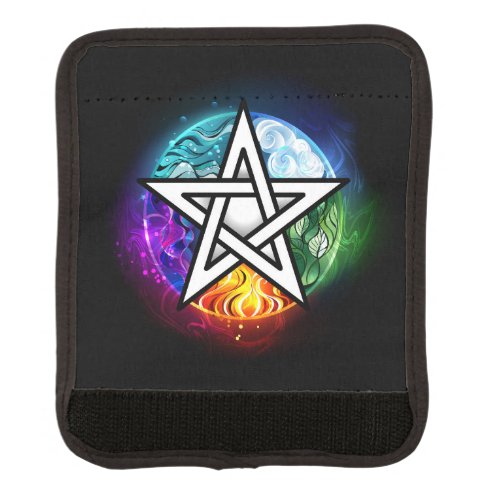 Wiccan pentagram luggage handle wrap