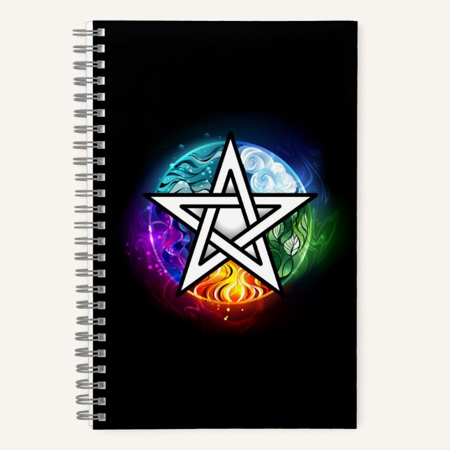 Wiccan pentagram notebook (Front)