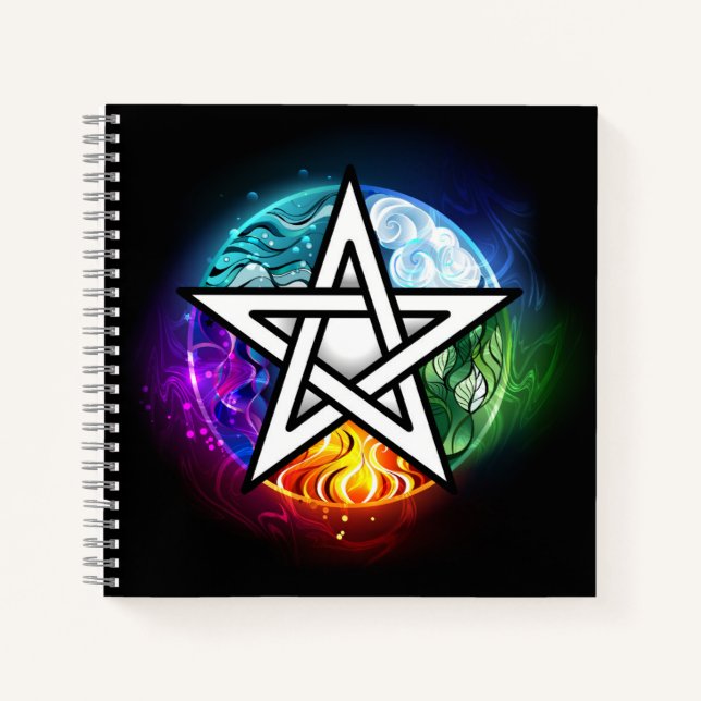 Wiccan pentagram notebook (Front)