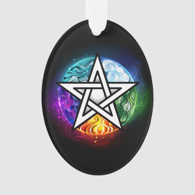 Wiccan pentagram ornament (Front)