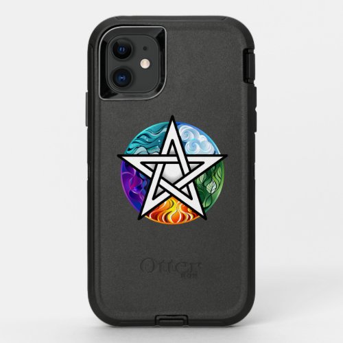 Wiccan pentagram OtterBox defender iPhone 11 case