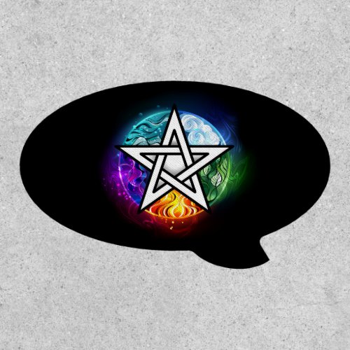 Wiccan pentagram patch