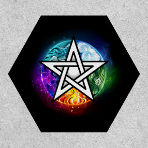 Wiccan pentagram patch