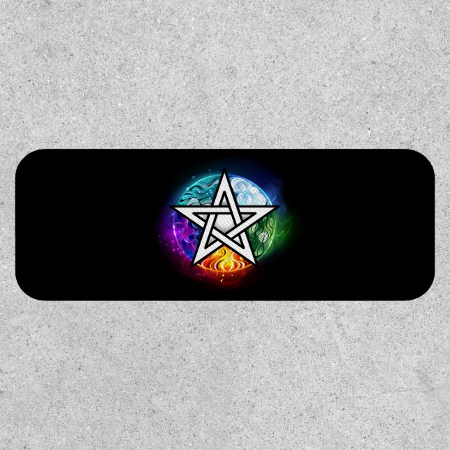 Wiccan pentagram patch (Front)