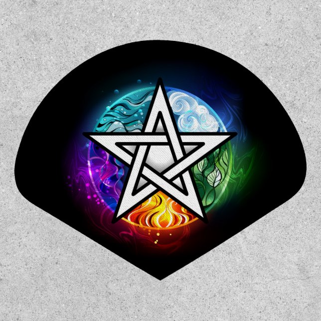 Wiccan pentagram patch (Front)