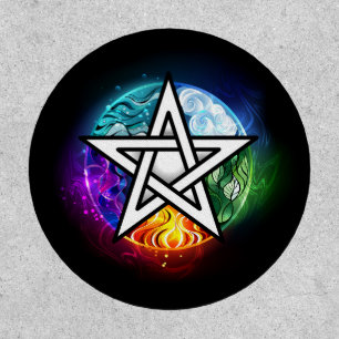 Wiccan pentagram patch