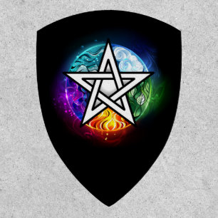 Wiccan pentagram patch