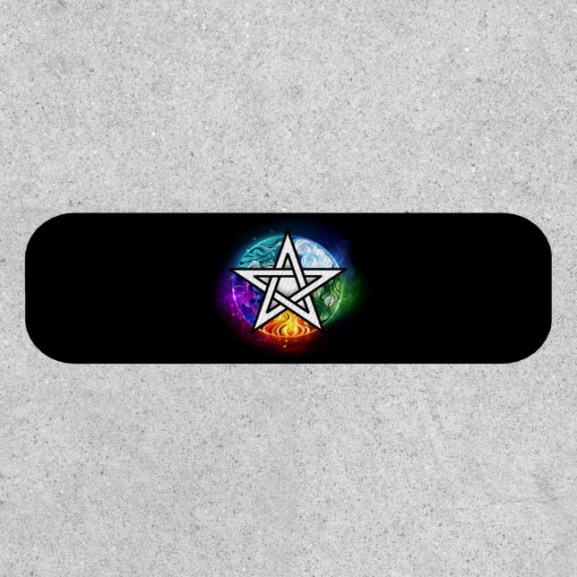 Wiccan pentagram patch (Front)