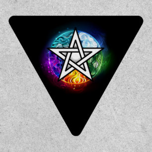 Wiccan pentagram patch