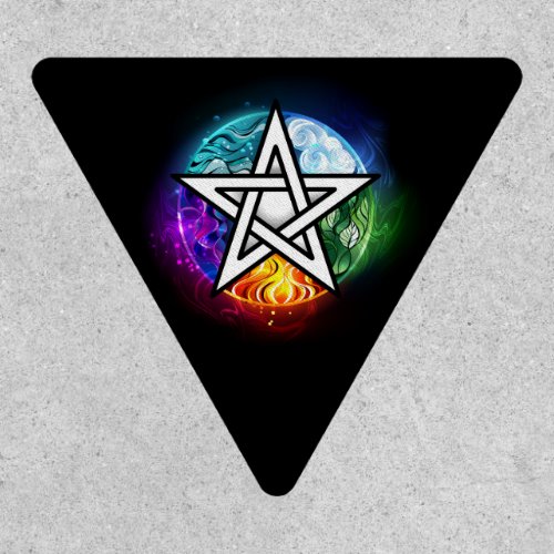 Wiccan pentagram patch