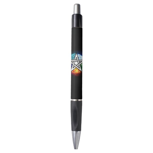 Wiccan pentagram pen (Front Vertical)