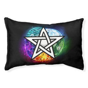 Wiccan pentagram pet bed