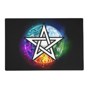 Wiccan pentagram placemat