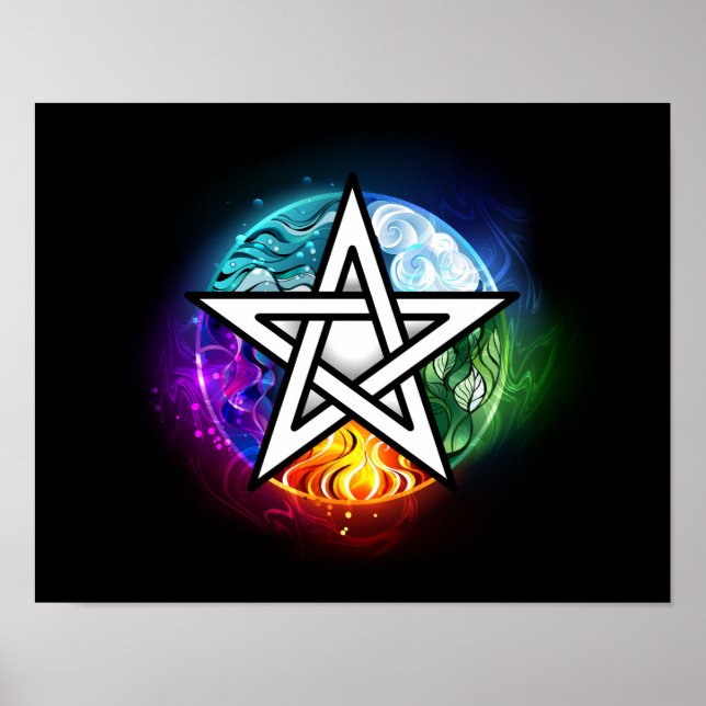 Wiccan pentagram poster (Front)