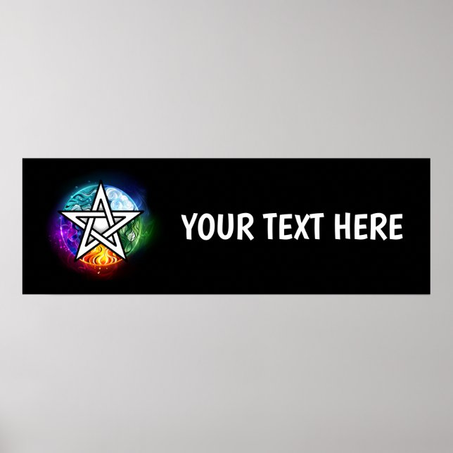 Wiccan pentagram poster (Front)