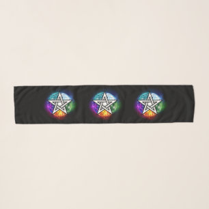 Wiccan pentagram scarf