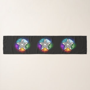 Wiccan pentagram scarf