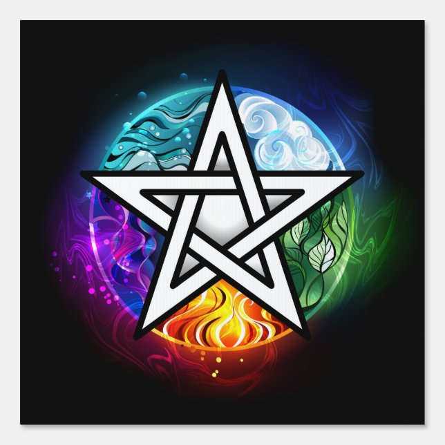 Wiccan pentagram sign (Front)