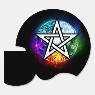 Wiccan pentagram sign