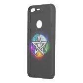 Wiccan pentagram uncommon google pixel case (Back/Left)