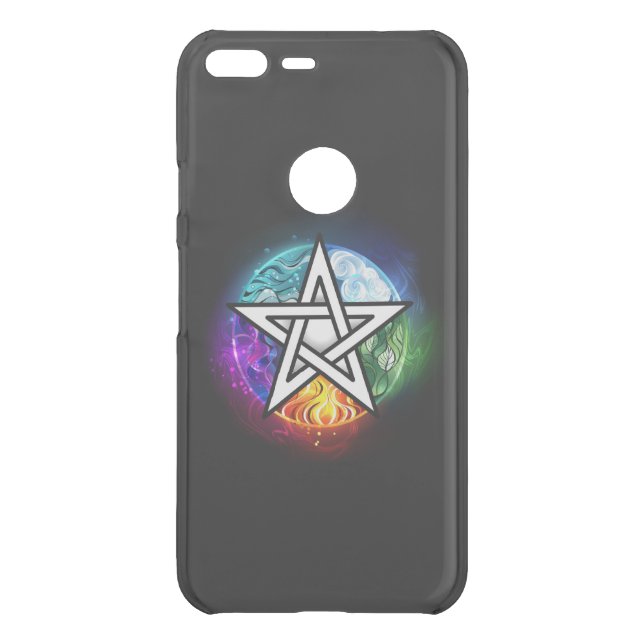 Wiccan pentagram uncommon google pixel XL case (Back)