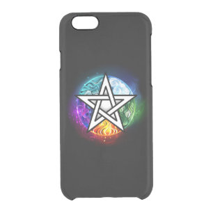 Wiccan pentagram clear iPhone 6/6S case