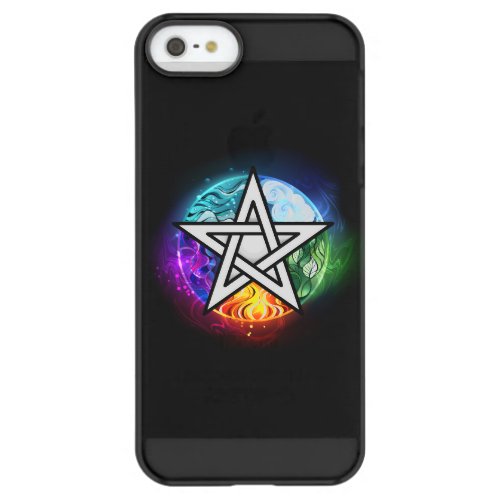 Wiccan pentagram permafrost iPhone SE55s case