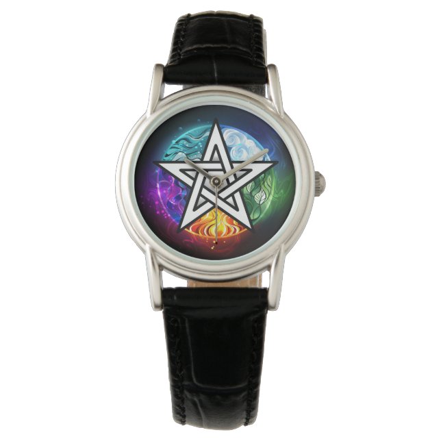 Wiccan pentagram watch (Front)
