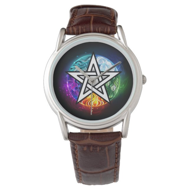 Wiccan pentagram watch (Front)