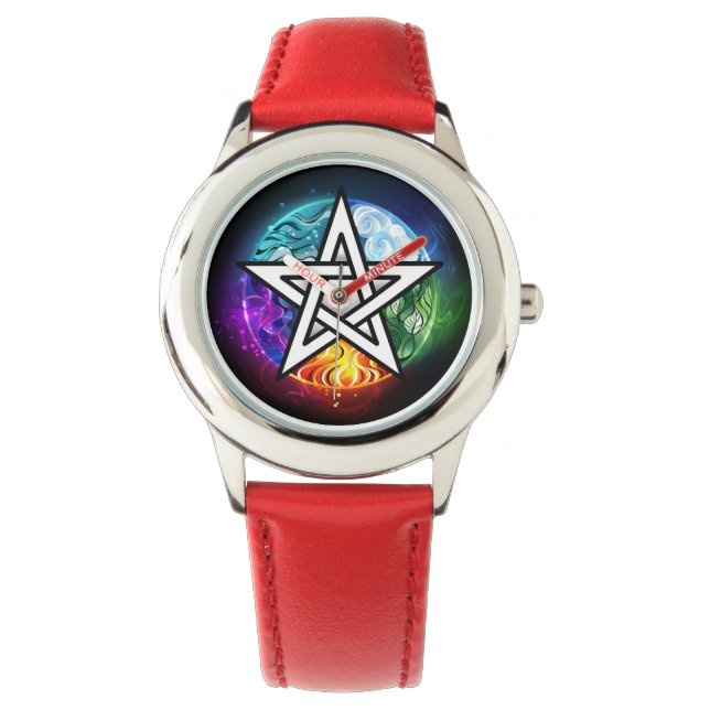 Wiccan pentagram watch (Front)