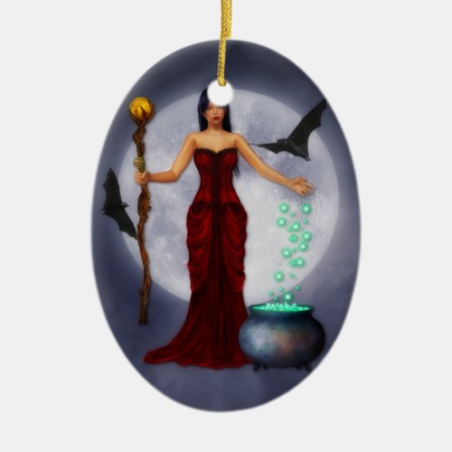 Wiccan Princess Halloween Ornament