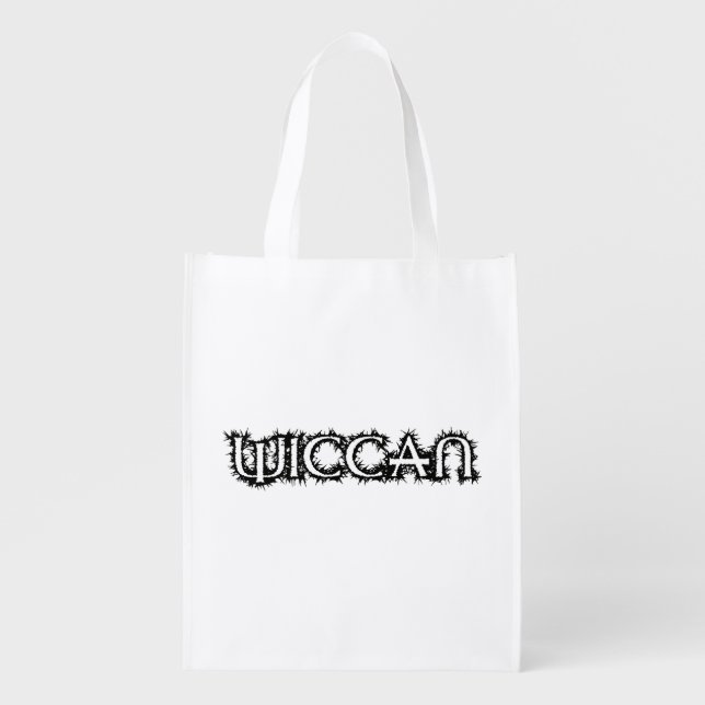 Wiccan Reusable Grocery Bag (Front)