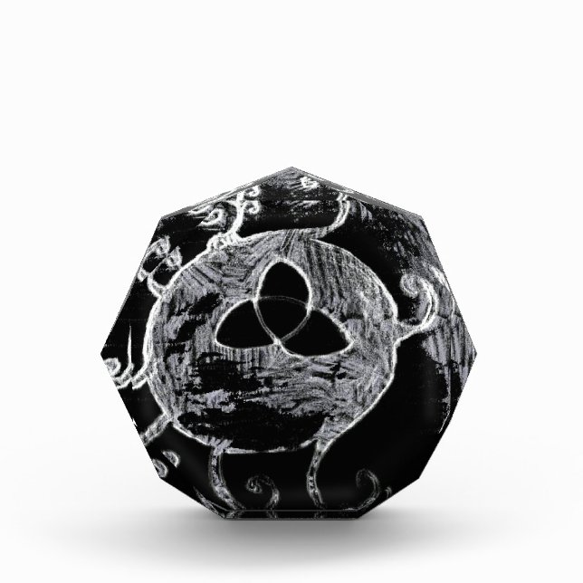 wiccan symbol for the witches acrylic award (Front)