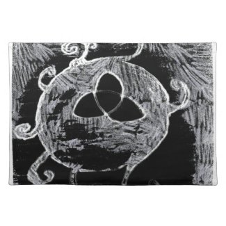 wiccan symbol for the witches cloth placemat