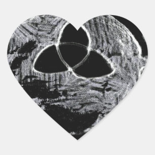 wiccan symbol for the witches heart sticker