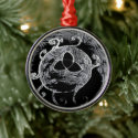 wiccan symbol for the witches metal ornament