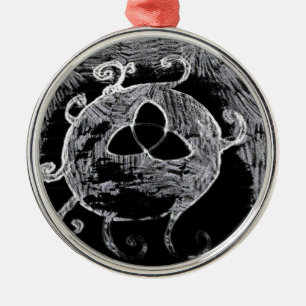 wiccan symbol for the witches metal ornament