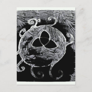 wiccan symbol for the witches postcard