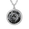 wiccan symbol for the witches silver plated necklace
