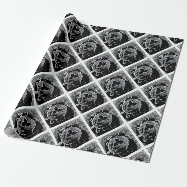 wiccan symbol for the witches wrapping paper (Unrolled)