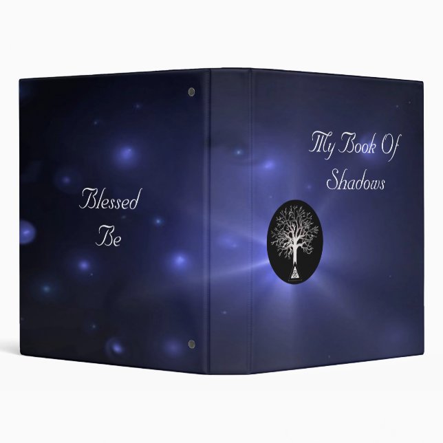 Wiccan Tree Book Of Shadows 3 Ring Binder (Background)