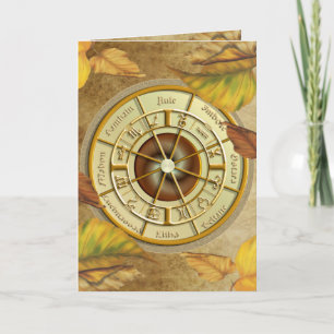 Wiccan Wheel of the Year Greetings Card